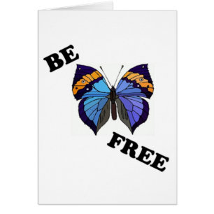 " VARA FRITT " BUTTERFLY OBS KORT