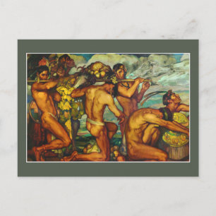 Våra gudar av Saturnino Herran Mexican Fine Art Vykort