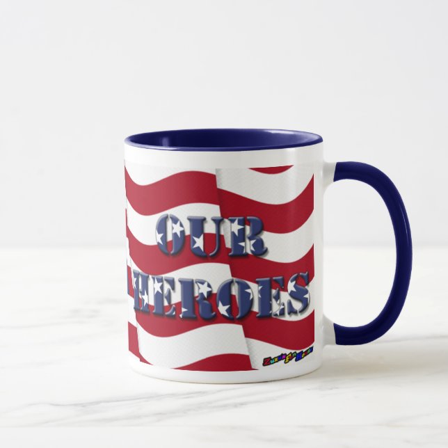 Våra hjältar - lägg till ditt foto mugg (Höger)