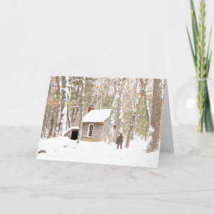 **Våra hjärtan är varma och glada: Walden Pond-kor Helgkort