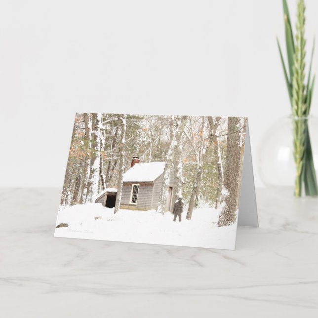 **Våra hjärtan är varma och glada: Walden Pond-kor Helgkort (Framsida)