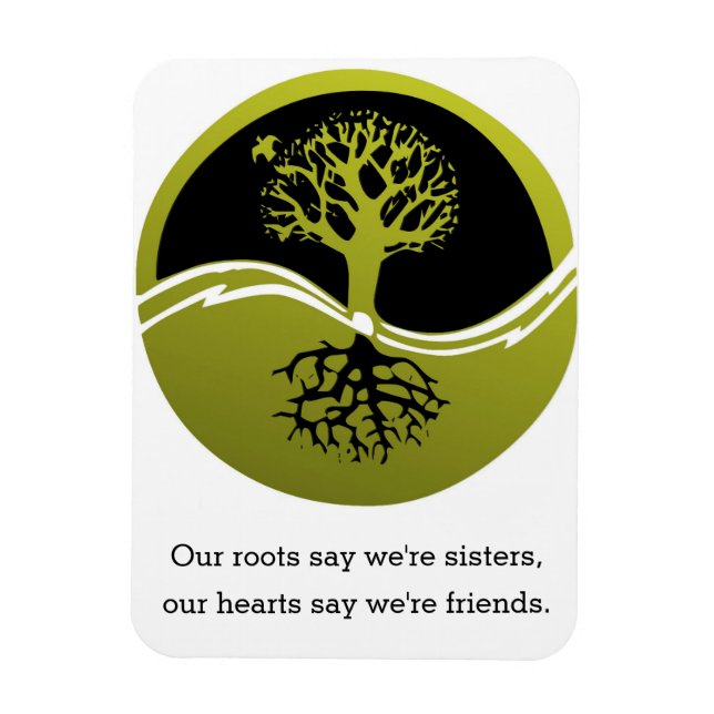 Våra hjärtan säger att vi är vänner magnet (Vertikal)