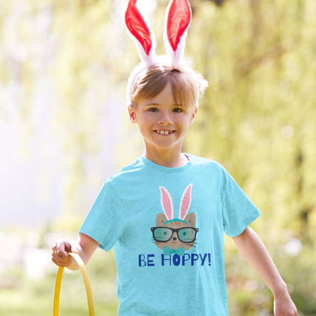 VARA HOPPY! PÅSK T SHIRT (Skapare uppladdad)