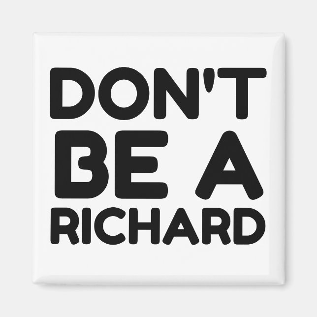 VARA INTE ETT RICHARD MAGNET (Framsidan)