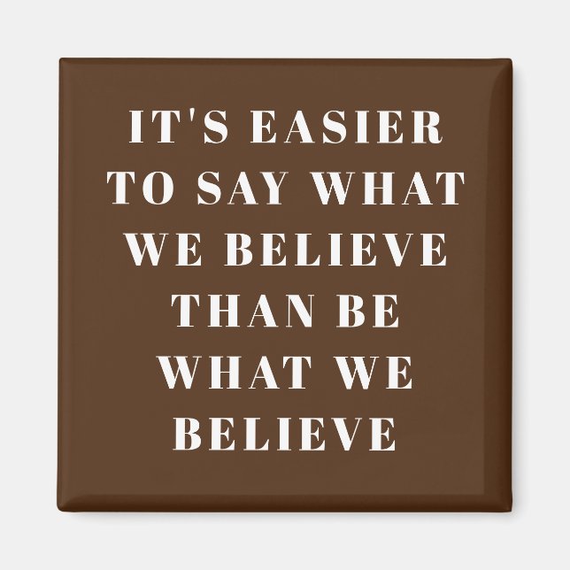 VARA INTE SÄGA MAGNET (Framsidan)