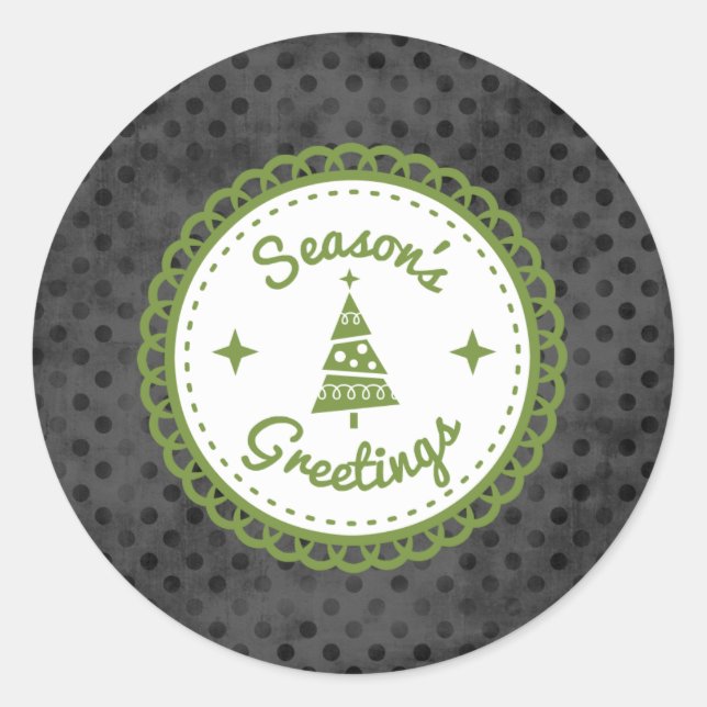 Våra julklappar (2) runt klistermärke (Framsida)