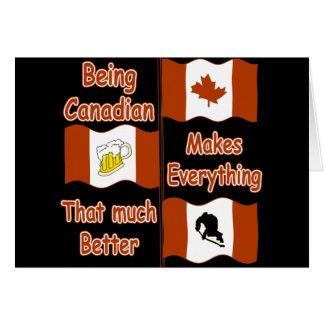 Vara kanadensiskt hälsningskort