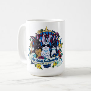 Våra kaniner har personlighet! Kaffemugg
