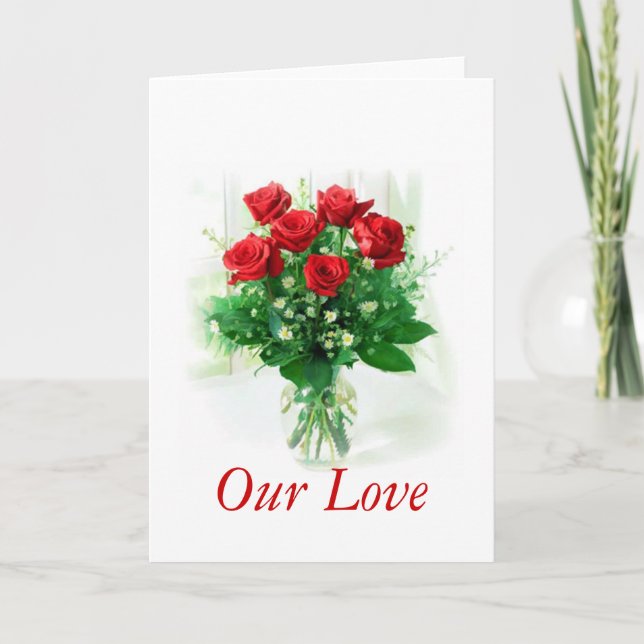 Våra Kärlek-anteckningskort Kort (Framsida)