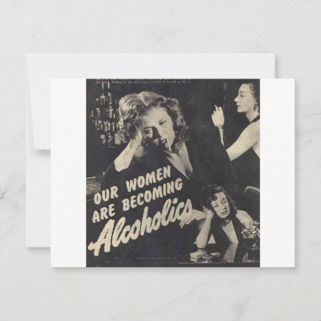 Våra kvinnor blir alkoholister! (Framsida)