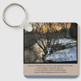 Våra livsövningar inspirerande nyckelring