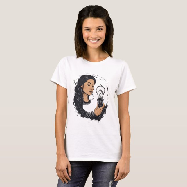 Vara ljuset i mörken t shirt (Hel framsida)