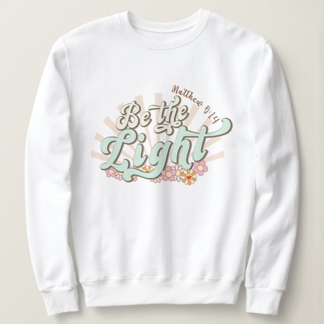 Vara ljuset Mathew 5:14 Jesus T Shirt (Design framsida)