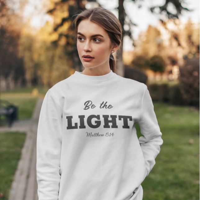 Vara ljuset | Matthew 5:14 Bible Verse Christian T Shirt (Skapare uppladdad)
