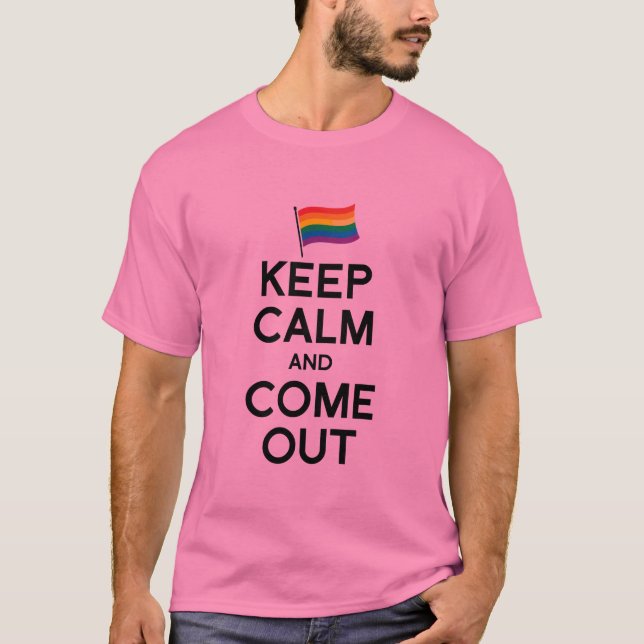 VARA LUGN OCH KOM UT T-SHIRT (Framsida)