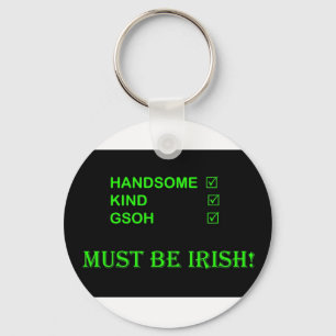 VARA MÅSTE IRLÄNDSK keychain Nyckelring