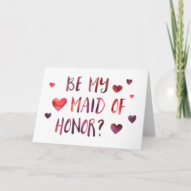 vara min maid of honor-bokech inbjudan (Framsida)