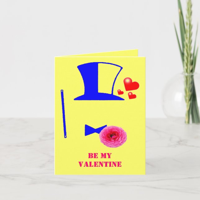 VARA MIN VALENTINE ~ CARD FRÅN EN HEMLIG ADMIRER! HELGKORT (Framsida)