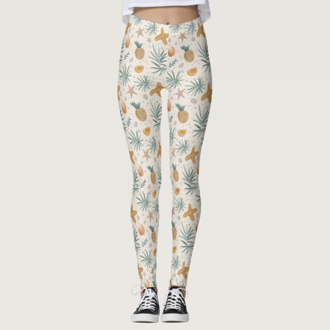 Våra minnen av oceanen dröjer sig kvar leggings (Framsida)