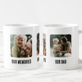 Våra Minnen Våra Ögonblick Vår Pappa Fars Dag Kaffemugg