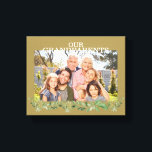 Våra morföräldrar Foto med GrandChildren Foliage Canvastryck<br><div class="desc">Våra morföräldrar Foto med morbarn. Foliage.</div>