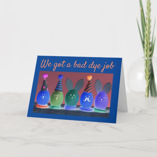 VARA ’NOGGRANT’ FÖR DYE OCH ’GLAD PÅSK’ HELGKORT (Framsida)