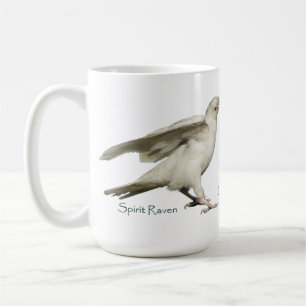 VARA OLIKA! Sällsynt White Raven Photo Mugg