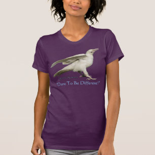 VARA OLIKA! Sällsynt White Raven Photo Tröja