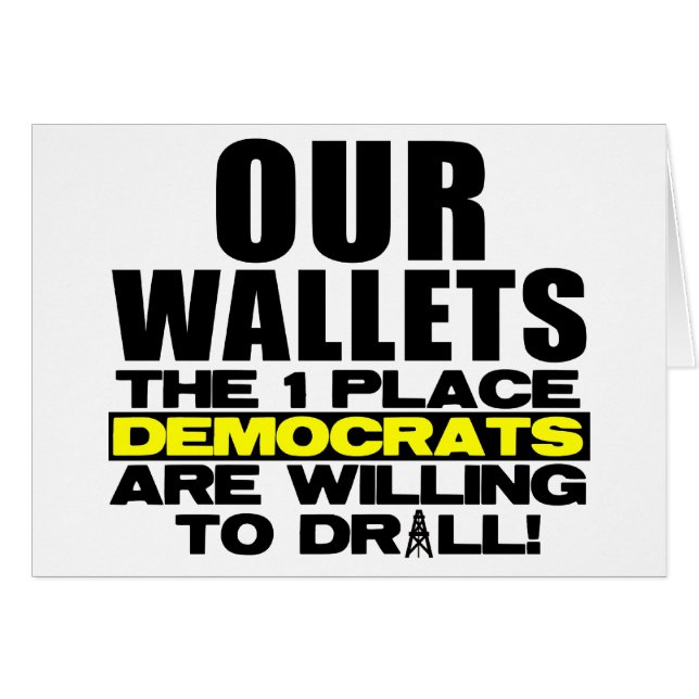 Våra plånböcker hälsningskort (Framsidan Horizontal)