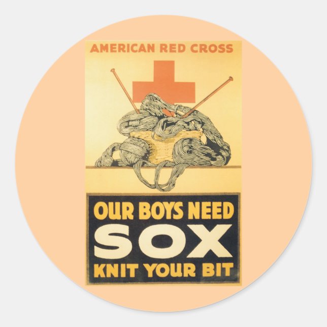 Våra pojkar behöver sox runt klistermärke (Framsida)