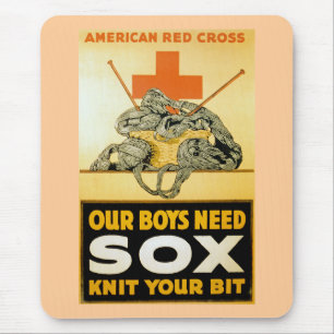 Våra pojkar behöver sox ~ Sticka din bit Musmatta