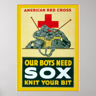 Våra pojkar behöver världskrig 1 för Sox-~-vintage Poster
