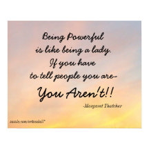 VARA POWERFUL MARGARET THATCHER