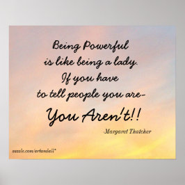 VARA POWERFUL MARGARET THATCHER POSTER