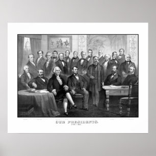 Våra presidenter 1789 - 1881 poster