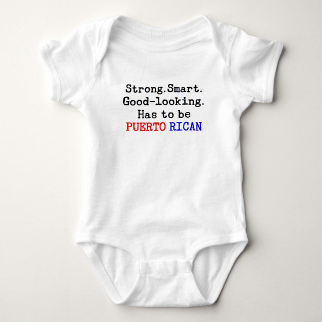 vara puerto rican baby t shirt (Framsida)