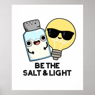 Vara salt och lätt bibel Pun Poster