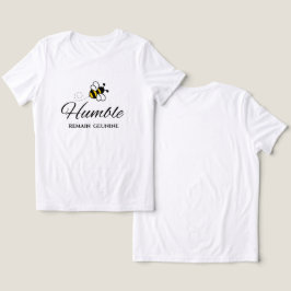 VARA SANN VIT MOTIVATIONS HUMLEBJÖNARE ÖDMJUK KVI T SHIRT