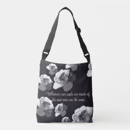Våra själar är samma gotesiska Vit ros Axelväska
