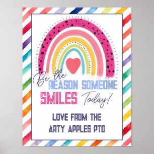 VARA SKÄLET TILL ATT NÅGON SMILES Poster