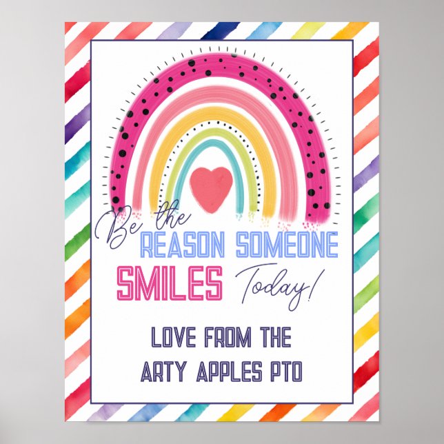 VARA SKÄLET TILL ATT NÅGON SMILES Poster (Framsidan)