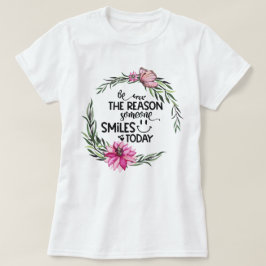 VARA SKÄLET | Utandning av Rosa Blommigt T Shirt