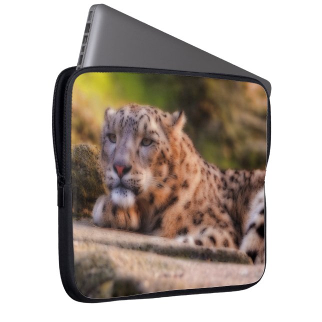 Vara slö leoparden laptop sleeve (Framsidan Höger)