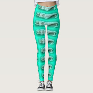 vara slö sjöjungfrugrönt leggings