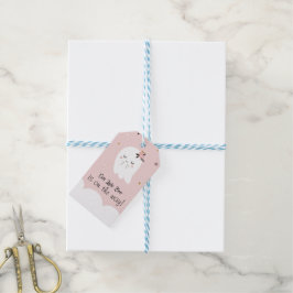 Våra små Boo Rosa Baby Shower Ghost-Märkre Presentetikett