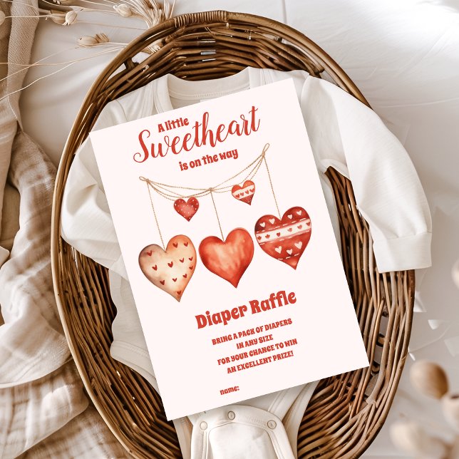 Våra små sötare Valentines Diapper Raffle Tilläggskort (Skapare uppladdad)