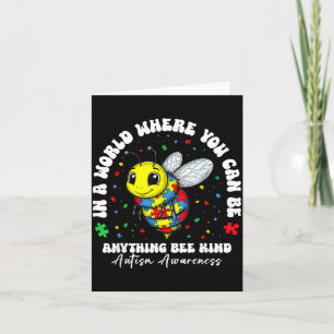 Vara snäll Autism Medvetenhet Pussel Grafik Män Kv Kort
