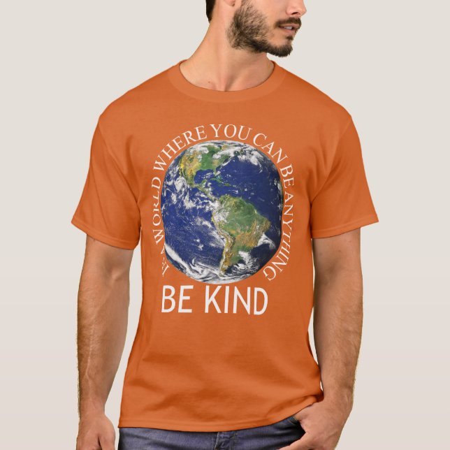 vara snäll mot denna världsdag för enighet t shirt (Framsida)