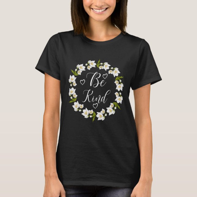 vara snäll unity day jasminblommor t shirt (Framsida)