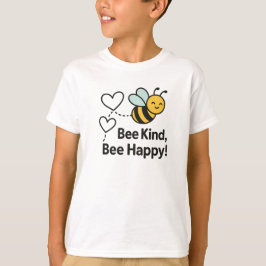 Vara snäll Var Glad Söt Gul Bidesign T Shirt